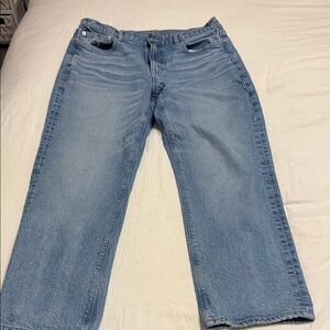 American Eagle Outfitters Light Blue Straight Leg Jeans
